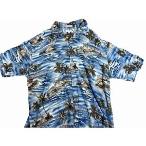 Pierre Cardin Men's Hawaiian Shirt, Size XXL, 100% Rayon